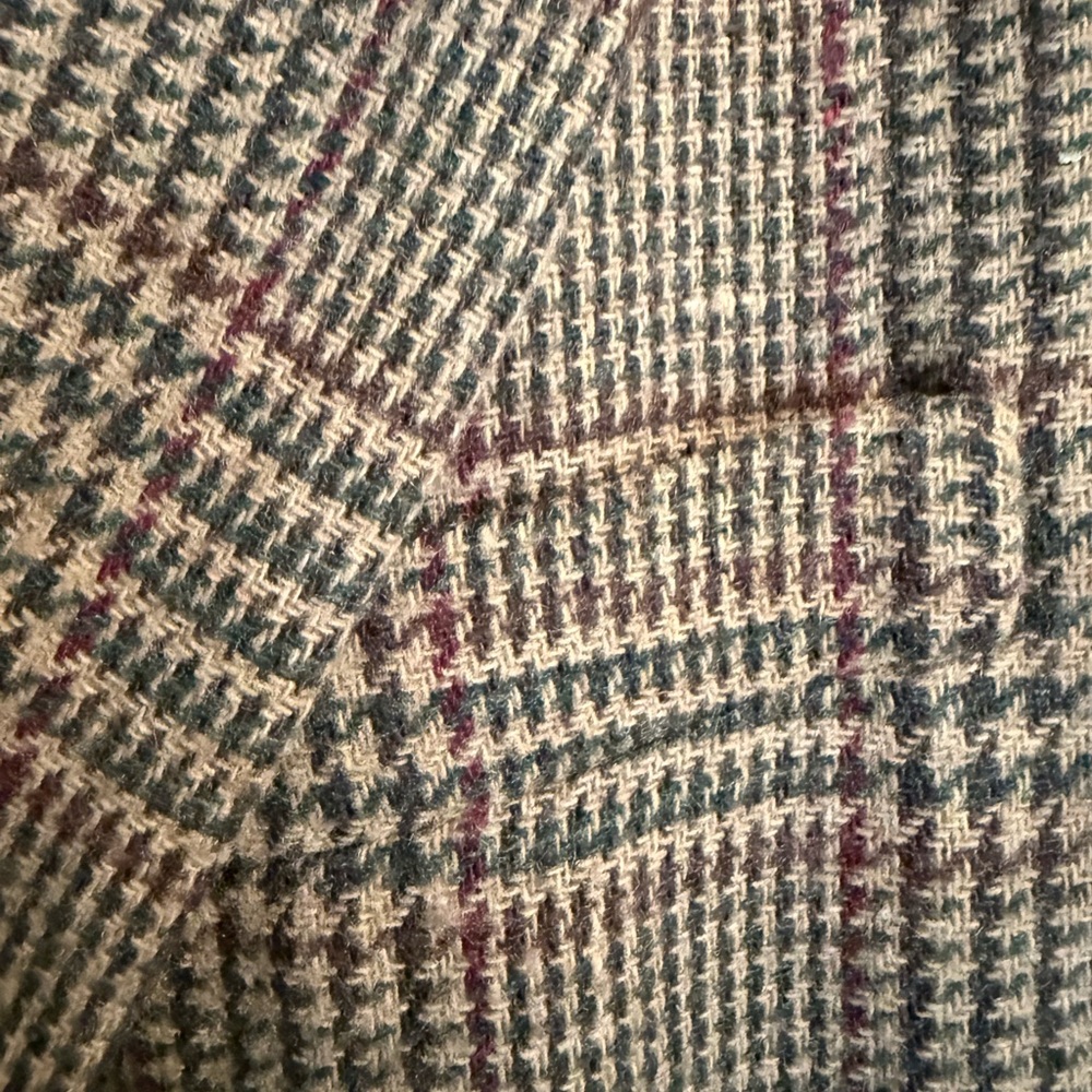 Vintage Jaclyn Smith Plaid Blazer |Size 14| Brien Wool Blend with Collar. - Picture 4 of 9